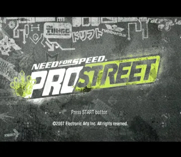 Need for Speed - ProStreet screen shot title